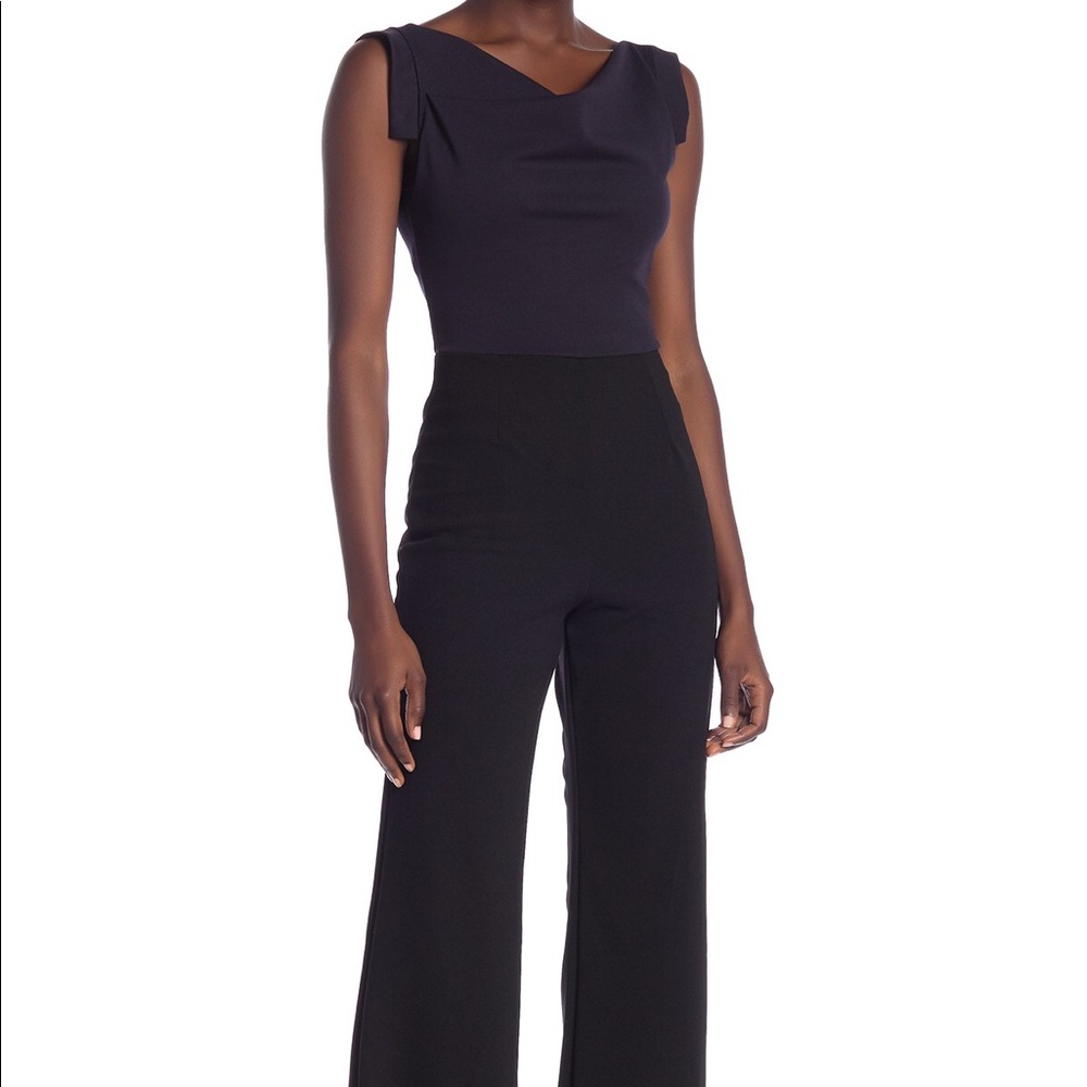 Vanity Room Colorblock Cowl Neck Jumpsuit